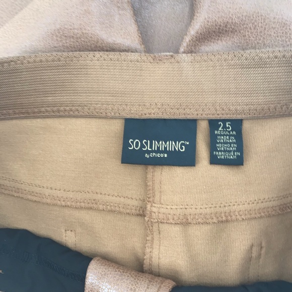 Chico’s So Slimming Vegan Leather Pants - Picture 4 of 6